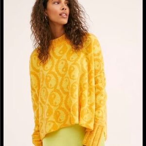 Free People Yin Yang mock neck sweater